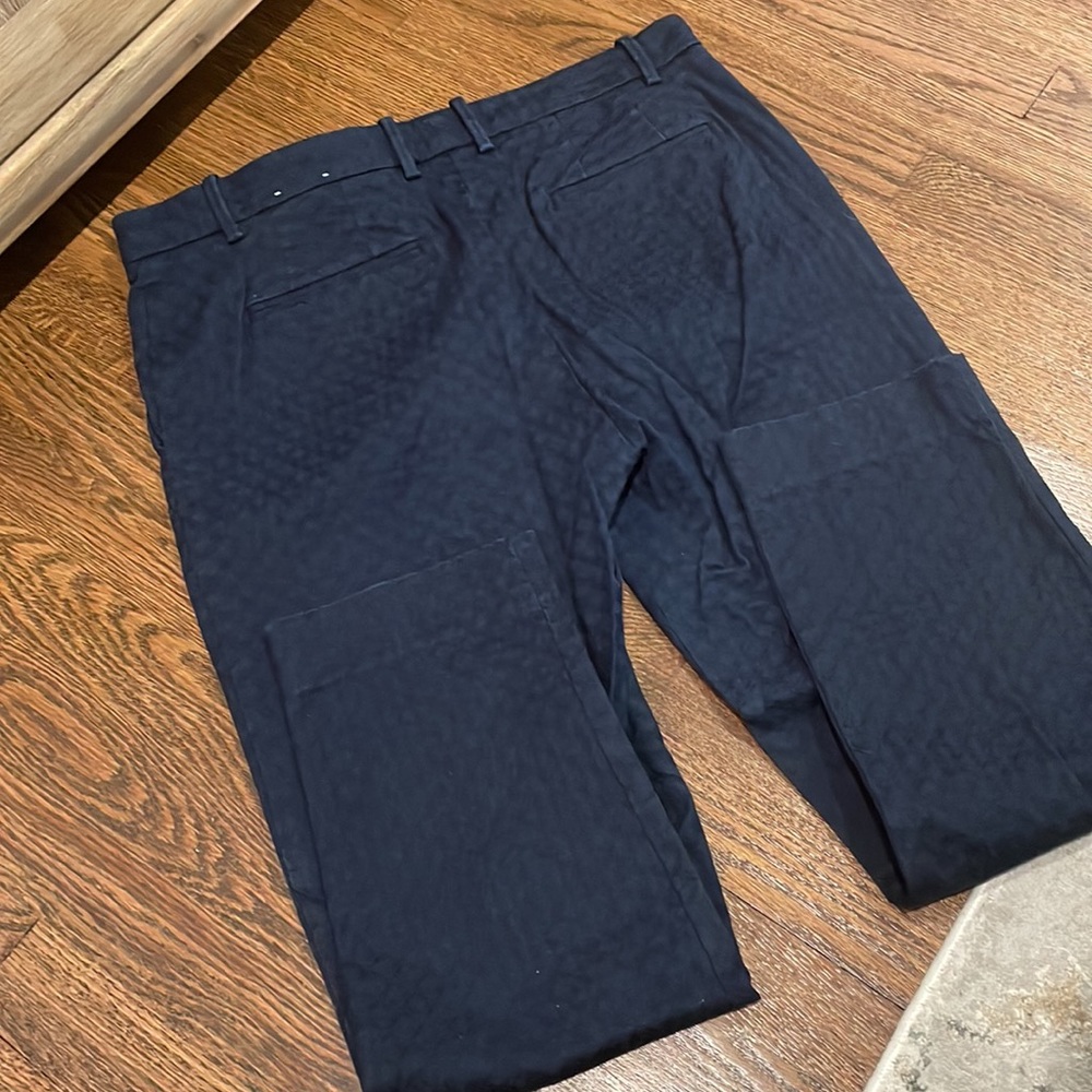 Euc Gap Slim Cropped Slacks With Pattern - image 5